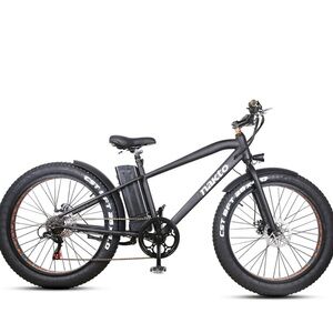 Black Electric Fat Tire Bike